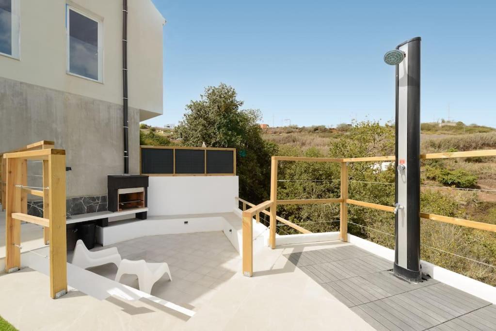 Villa Con Piscina Y Vista Al Mar Moya  Exterior foto