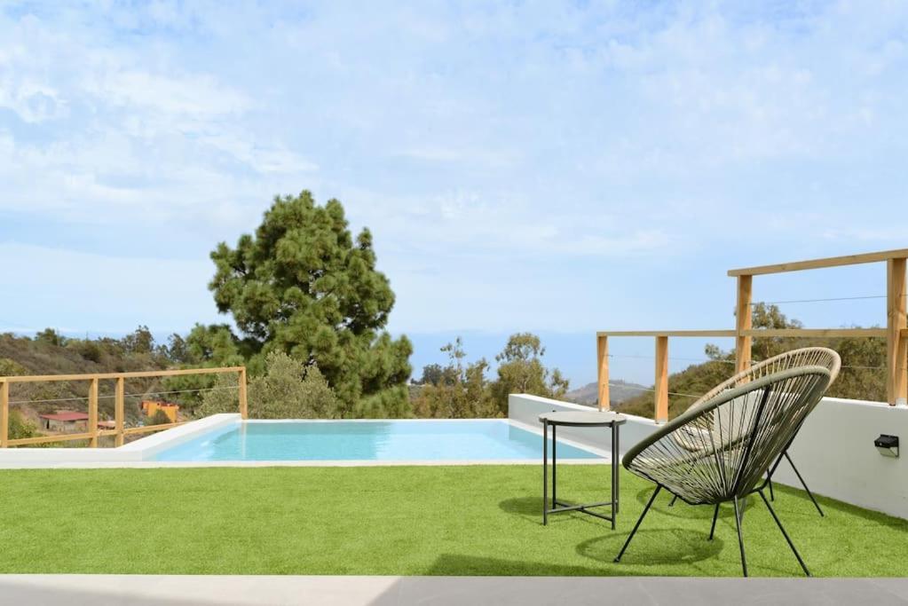 Villa Con Piscina Y Vista Al Mar Moya  Exterior foto