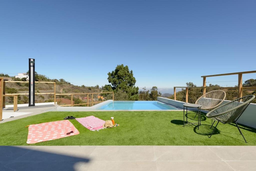 Villa Con Piscina Y Vista Al Mar Moya  Exterior foto
