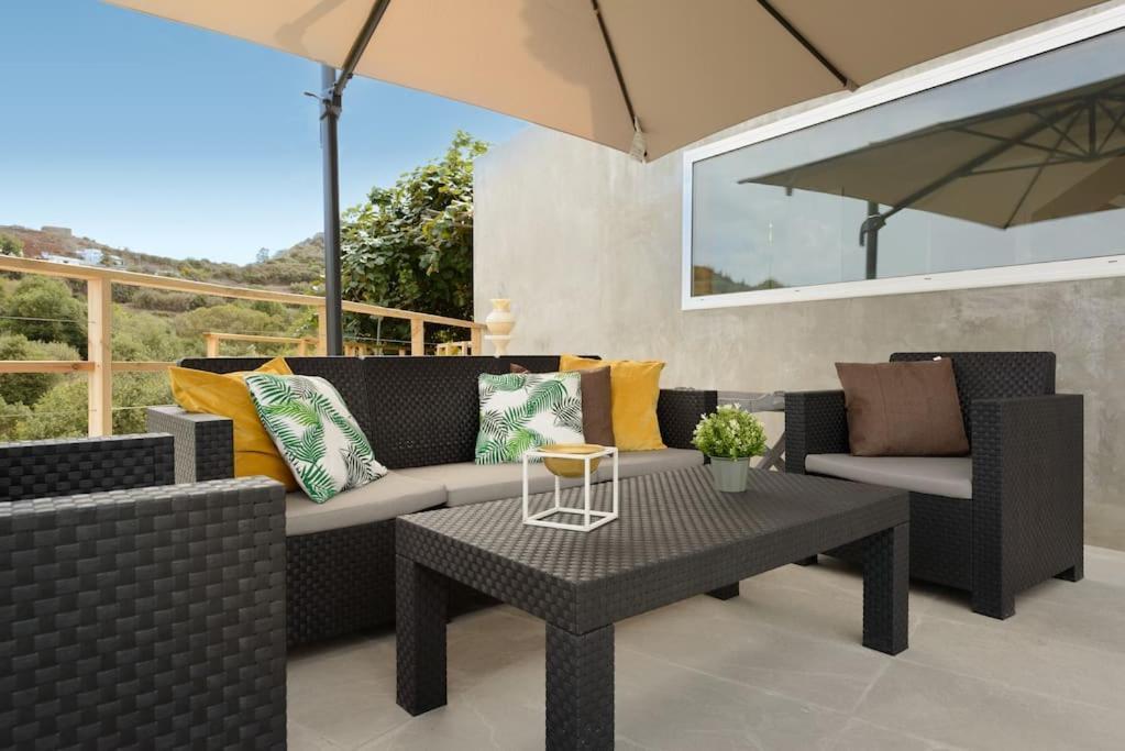 Villa Con Piscina Y Vista Al Mar Moya  Exterior foto