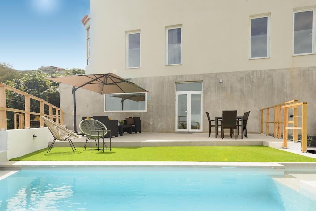 Villa Con Piscina Y Vista Al Mar Moya  Exterior foto